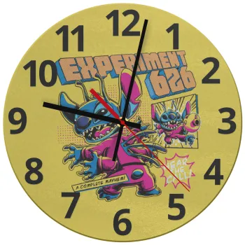 Stitch Experiment 626, Ρολόι τοίχου γυάλινο (30cm)