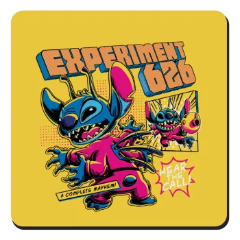 Stitch Experiment 626, Τετράγωνο μαγνητάκι ξύλινο 9x9cm