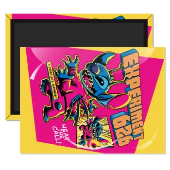 Stitch Experiment 626, Ορθογώνιο μαγνητάκι ψυγείου διάστασης 9x6cm