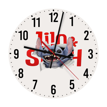 Stitch movie, Ρολόι τοίχου ξύλινο (30cm)