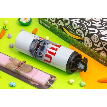 Stitch movie, Easter candle,Travel Tumbler 2 Lids, with metal straw & cleaning brush & aromatic flat candle (30cm) (PINK)