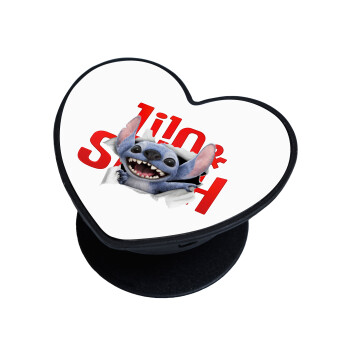Stitch movie, Phone Holders Stand  καρδιά Μαύρο Βάση Στήριξης Κινητού στο Χέρι