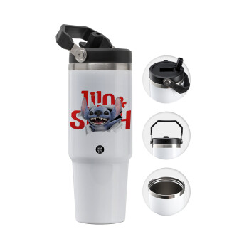 Stitch movie, Θερμός Ανοξείδωτο 30oz με χερούλι