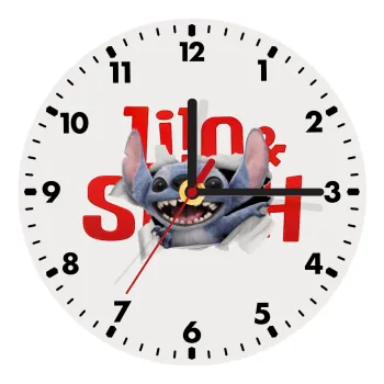 Stitch movie, Ρολόι τοίχου ξύλινο (20cm)