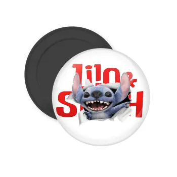 Stitch movie, Μαγνητάκι ψυγείου στρογγυλό διάστασης 5cm