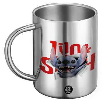 Stitch movie, BIG Mug Stainless steel double wall (450ml)