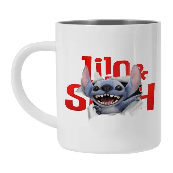 Stitch movie, Mug Stainless steel double wall 300ml