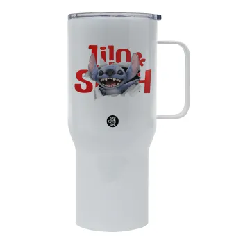 Stitch movie, Tumbler με καπάκι, διπλού τοιχώματος (θερμό) 750L