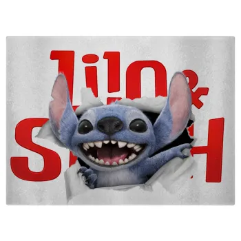Stitch movie, Επιφάνεια κοπής γυάλινη (38x28cm)