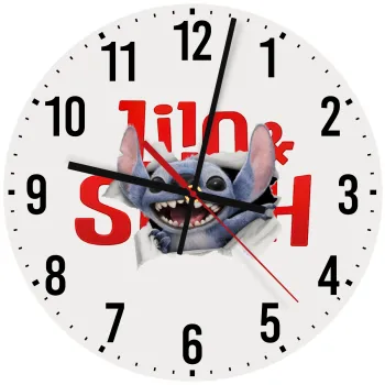 Stitch movie, Ρολόι τοίχου ξύλινο (30cm)