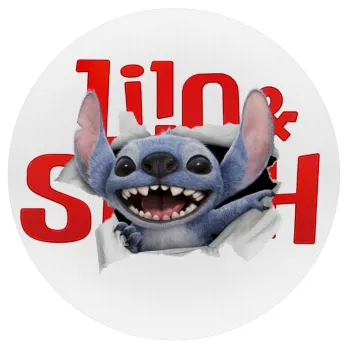 Stitch movie, Mousepad Στρογγυλό 20cm