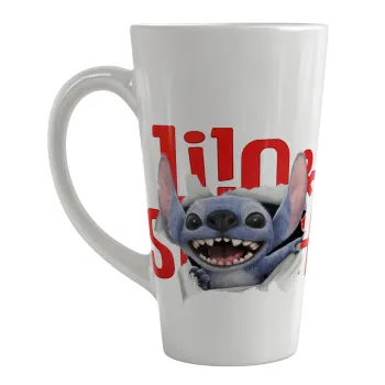 Stitch movie, Κούπα κωνική Latte Μεγάλη, κεραμική, 450ml