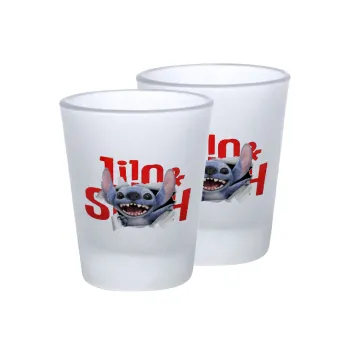 Stitch movie, Σφηνοπότηρα γυάλινα 45ml του πάγου (2 τεμάχια)