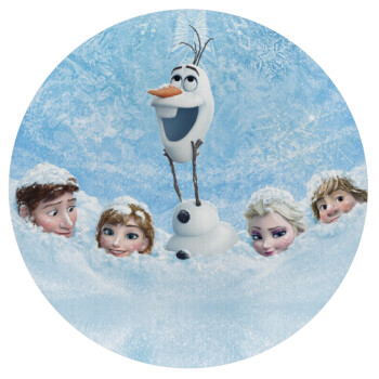 Ψυχρά κι ανάποδα Όλαφ και οι φίλοι του, Mousepad Round 20cm