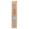 Easter Set, wooden keychain & scented Easter candle flat (30cm) (GRAY)