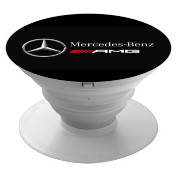 Mercedes AMG, Phone Holders Stand  White Hand-held Mobile Phone Holder