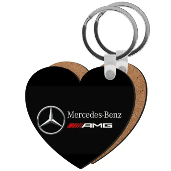 Mercedes AMG, Μπρελόκ Ξύλινο καρδιά MDF