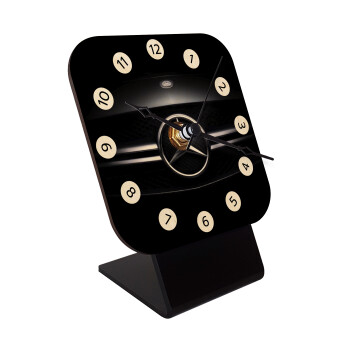 Mercedes car, Quartz Table clock in natural wood (10cm)