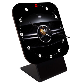 Mercedes car, Quartz Wooden table clock with hands (10cm)