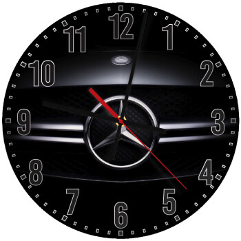 Mercedes car, Ρολόι τοίχου ξύλινο (30cm)