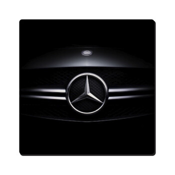 Mercedes car, Τετράγωνο μαγνητάκι ξύλινο 6x6cm