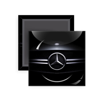 Mercedes car, Μαγνητάκι ψυγείου τετράγωνο διάστασης 5x5cm