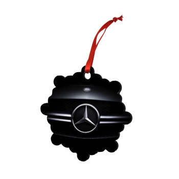 Mercedes car, Christmas ornament snowflake wooden 7.5cm