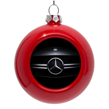 Mercedes car, Red Christmas tree ornament bauble 8cm