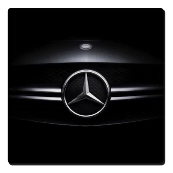 Mercedes car, Τετράγωνο μαγνητάκι ξύλινο 6x6cm