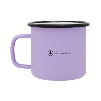 Mercedes small logo, Κούπα Μεταλλική εμαγιέ ΜΑΤ Light Pastel Purple 360ml