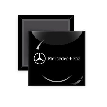 Mercedes small logo, Μαγνητάκι ψυγείου τετράγωνο διάστασης 5x5cm