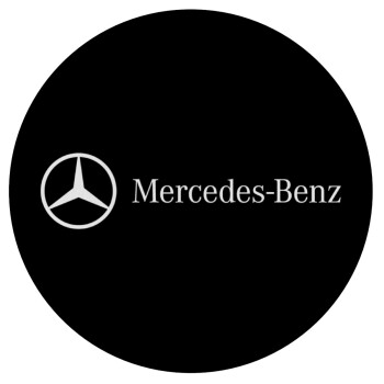Mercedes small logo, Mousepad Round 20cm
