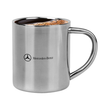 Mercedes small logo, Κουπάκι μεταλλικό διπλού τοιχώματος για espresso (220ml)