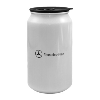Mercedes small logo, Κούπα ταξιδιού μεταλλική με καπάκι (tin-can) 500ml
