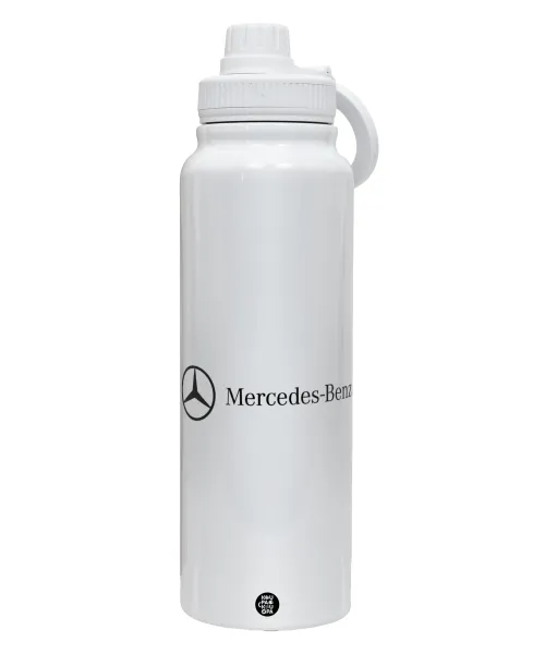 Mercedes small logo — 1L Stainless Steel Thermal Bottle with Phone Holder & Double Wall Insulation