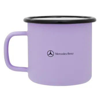 Mercedes small logo, Κούπα Μεταλλική εμαγιέ ΜΑΤ Light Pastel Purple 360ml