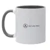 Mug colored grey, ceramic, 330ml