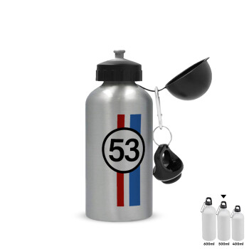 VW Herbie 53, Metallic water jug, Silver, aluminum 500ml