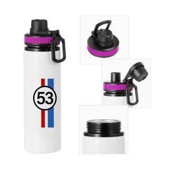VW Herbie 53, Metallic water bottle with safety lid, 850ml aluminum