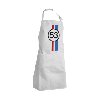 VW Herbie 53, Adult Chef Apron (with sliders and 2 pockets)