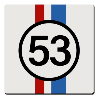 VW Herbie 53, Τετράγωνο μαγνητάκι ξύλινο 6x6cm