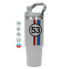GREY color, 890ml (30oz) stainless Steel Tumbler with Handle