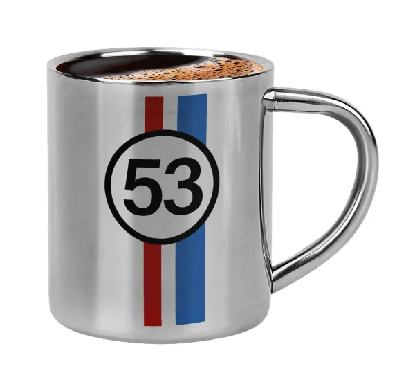 VW Herbie 53 — Double-wall metal cup for espresso (220ml)