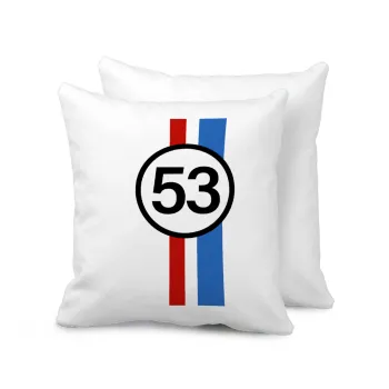 VW Herbie 53, Μαξιλάρι καναπέ 40x40cm περιέχεται το  γέμισμα