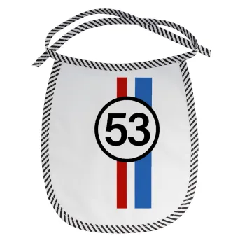 VW Herbie 53, Σαλιάρα μωρού αλέκιαστη με κορδόνι Μαύρη