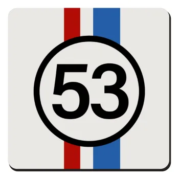 VW Herbie 53, Τετράγωνο μαγνητάκι ξύλινο 9x9cm