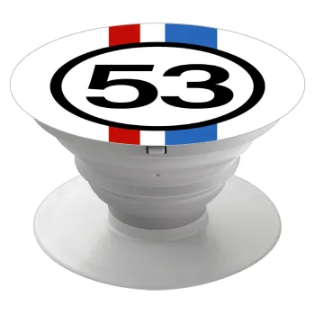 VW Herbie 53, Phone Holders Stand  White Hand-held Mobile Phone Holder