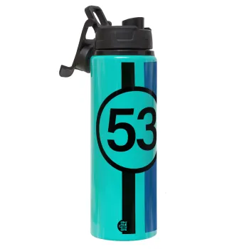 VW Herbie 53, Μεταλλικό παγούρι νερού με καπάκι ασφαλείας, αλουμινίου 850ml