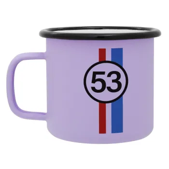 VW Herbie 53, Κούπα Μεταλλική εμαγιέ ΜΑΤ Light Pastel Purple 360ml