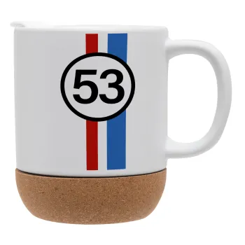 VW Herbie 53, Ceramic coffee mug Cork (MAT), 330ml